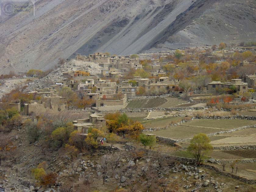 Village above the River in the Panjshir Valley